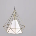 Lampa wisząca ﻿Hira złoty | biały E27 goldlux 318503 | 5901508318503 noxbox lampynox www.lampynox.pl