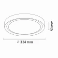 Plafon Perse 30 czarny Ø 33cm. LED 15W 4000K goldlux 319111 | 5901508319111 noxbox lampynox www.lampynox.pl