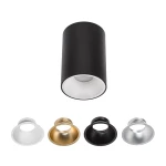 CHLOE ELEMENTO CZARNA NATYNKOWA okrągła GU10 250V  ( dostępnych 6 szt. )