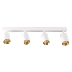 Maribel biały | złoty 4xGU10 Spot z wymiennym ringiem