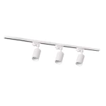 Zestaw szynowy 3x reflektor Maribel biały | złoty i 1m. szynoprzewodu 1-fazowego