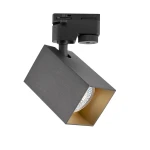 SQUARE czarny GU10 do systemu szyn 1-fazowych Reflektor