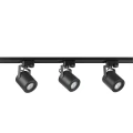 Zestaw szynowy 3x reflektor Minor czarny i 1m. szynoprzewodu 1-fazowego goldlux 321770 | 5901508321770 noxbox lampynox www.lampynox.pl