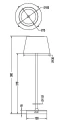 Zewnętrzna lampka stołowa Sanchez antracyt LED dim. 2,1W 3000+4000+5000K RGB IP44 ściemnialna RL R54126142 | 4017807570595 noxbox lampynox www.lampynox.pl