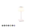 Sanchez biały mat LED dim. 2,1W 3000+4000+5000K RGB IP44 ściemnialna Zewnętrzna lampka stołowa
