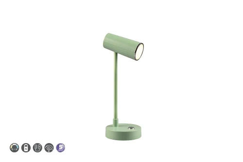 Lampka stołowa Lenny zielony LED dim. 2,5W 3000+4000+6000K ściemnialna RL R52661115 | 4017807559071 noxbox lampynox www.lampynox.pl