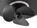 Lampa sufitowa ściemnialna Nybro czarny mat z wentylatorem Ø 50cm LED 3 step dim. 30W 2700-6500K pilot RL R64133132 | 4017807564457 noxbox lampynox www.lampynox.pl