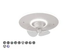 Nybro biały mat z wentylatorem Ø 50cm LED 3 step dim. 30W 2700-6500K pilot Lampa sufitowa ściemnialna