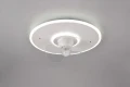 Lampa sufitowa ściemnialna Nybro biały mat z wentylatorem Ø 50cm LED 3 step dim. 30W 2700-6500K pilot RL R64133131 | 4017807564440 noxbox lampynox www.lampynox.pl