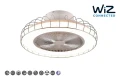 Lampa sufitowa ściemnialna sterowana aplikacją Sandfjord biały mat z wentylatorem Ø 52cm WiZ LED dim. 30W 2700-6500K pilot RL R64122106 | 4017807564426 noxbox lampynox www.lampynox.pl