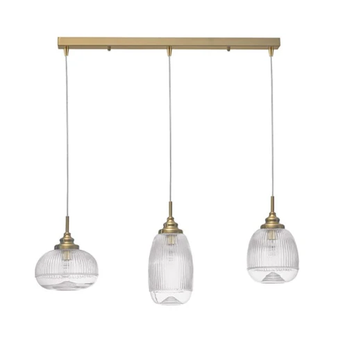 Lampa wisząca AHIGAL Satynowe złoto 3 x E14  LE41847  noxbox lampynox www.lampynox.pl