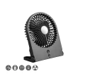 Wentylator stołowy zasilany akumulatorem Breezy czarny 4W 3-poziomy prędkości RL R044-02 | 4017807564471 noxbox lampynox www.lampynox.pl