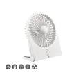 Wentylator stołowy zasilany akumulatorem Breezy biały 4W 3-poziomy prędkości RL R044-01 | 4017807564464 noxbox lampynox www.lampynox.pl
