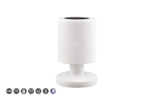 Zewnętrzna lampka stołowa Silva biały zasilanie solarne LED 1W 3000K IP44 RL R54076101 | 4017807564273 noxbox lampynox www.lampynox.pl