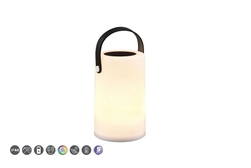 Zewnętrzna lampka stołowa Garcia biały zasilanie solarne LED 0,1W 3000K RGBW RL R54066101 | 4017807564266 noxbox lampynox www.lampynox.pl