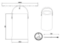 Zewnętrzna lampka stołowa Garcia biały zasilanie solarne LED 0,1W 3000K RGBW RL R54066101 | 4017807564266 noxbox lampynox www.lampynox.pl