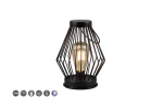 Merida czarny mat zasilanie solarne LED 0,1W 2700K IP44 Zewnętrzna lampka stołowa