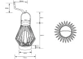 Zewnętrzna lampka stołowa Merida czarny mat zasilanie solarne LED 0,1W 2700K IP44 RL R54046132 | 4017807564211 noxbox lampynox www.lampynox.pl