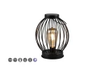 Merida czarny mat zasilanie solarne LED 0,1W 2700K IP44 Zewnętrzna lampka stołowa