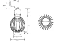 Zewnętrzna lampka stołowa Merida czarny mat zasilanie solarne LED 0,1W 2700K IP44 RL R54036132 | 4017807564204 noxbox lampynox www.lampynox.pl