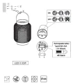 Zewnętrzna lampa stołowa z czujnikiem zmierzchu Sonora czarny mat, czujnik zmierzchu, zasilanie solarne LED 0,1W 2700K IP44 RL R54026132 | 4017807564198 noxbox lampynox www.lampynox.pl
