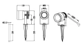 Reflektor ogrodowy Mareb antracyt LED 11W 3000K IP65 trio 821860142 | 4017807564143 noxbox lampynox www.lampynox.pl