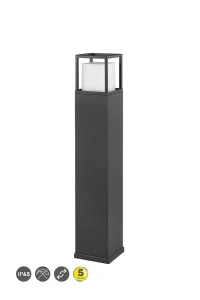 Witham antracyt wys. 80cm. DIP SWITCH LED 14,5W 2300+3000+4000K IP54 Lampa ogrodowa stojąca