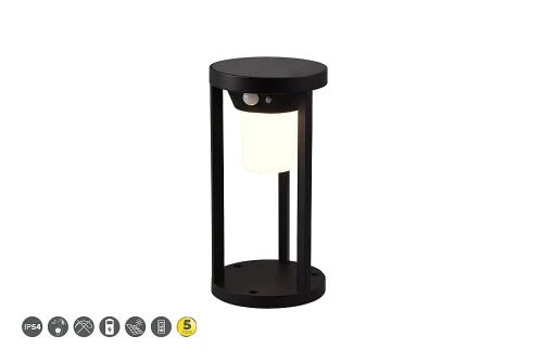 Lampa ogrodowa stojąca Carmo solar czarny wys. 25cm. PIR 2W 3000K IP54 trio 541069132 | 4017807564242 noxbox lampynox www.lampynox.pl