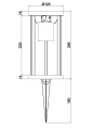 Lampa ogrodowa stojąca Carmo solar czarny wys. 25cm. PIR 2W 3000K IP54 trio 541069132 | 4017807564242 noxbox lampynox www.lampynox.pl