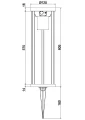 Lampa ogrodowa stojąca Carmo solar czarny wys. 60cm. PIR 2W 3000K IP54 trio 441069132 | 4017807564259 noxbox lampynox www.lampynox.pl