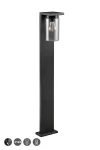 Ardila czarny mat wys. 100cm. czujnik zmierzchu E27 IP44 Lampa ogrodowa stojąca
