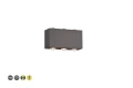Kinkiet zewnętrzny Clyde antracyt LED góra-dół 2x3W 3000K IP54 trio 240760142 | 4017807563986 noxbox lampynox www.lampynox.pl