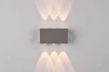 Kinkiet zewnętrzny Clyde antracyt LED góra-dół 2x3W 3000K IP54 trio 240760142 | 4017807563986 noxbox lampynox www.lampynox.pl
