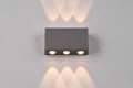 Kinkiet zewnętrzny Clyde antracyt LED góra-dół 2x3W 3000K IP54 trio 240760142 | 4017807563986 noxbox lampynox www.lampynox.pl