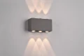 Kinkiet zewnętrzny Clyde antracyt LED góra-dół 2x3W 3000K IP54 trio 240760142 | 4017807563986 noxbox lampynox www.lampynox.pl