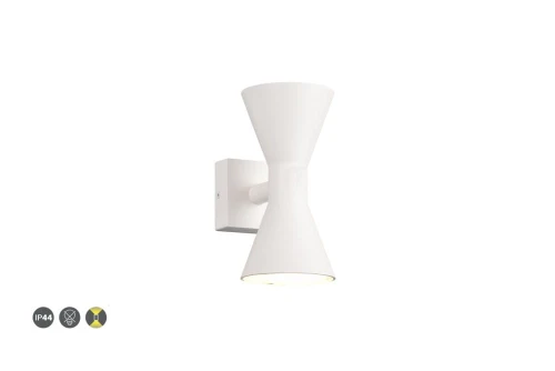 Kinkiet zewnętrzny góra-dół Ardas biały mat 2xGU10 IP44 trio 212560231 | 4017807564068 noxbox lampynox www.lampynox.pl