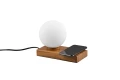Lampka stołowa Chloe brąz E14 ładowarka indukcyjna rl R59080135 | 4017807561289 noxbox lampynox www.lampynox.pl