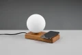 Lampka stołowa Chloe brąz E14 ładowarka indukcyjna rl R59080135 | 4017807561289 noxbox lampynox www.lampynox.pl