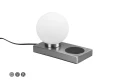 Lampka stołowa Chloe nikiel mat E14 ładowarka indukcyjna rl R59080107 | 4017807540505 noxbox lampynox www.lampynox.pl