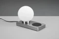 Lampka stołowa Chloe nikiel mat E14 ładowarka indukcyjna rl R59080107 | 4017807540505 noxbox lampynox www.lampynox.pl