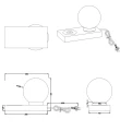 Lampka stołowa Chloe nikiel mat E14 ładowarka indukcyjna rl R59080107 | 4017807540505 noxbox lampynox www.lampynox.pl