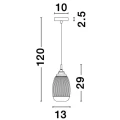 Lampa wisząca AHIGAL Satynowe Złoto E14 LE41850  noxbox lampynox www.lampynox.pl