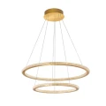 Lampa wisząca MONTE LED Złota 56W 3000K LE41691 noxbox lampynox www.lampynox.pl