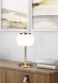 Lampka stołowa ściemnialna Madison mosiądz | biały LED 3 step dim. 8W 3000K trio 542010108 | 4017807561418 noxbox lampynox www.lampynox.pl