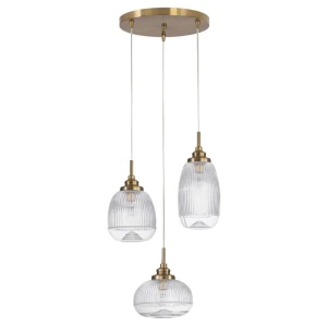 AHIGAL Satynowe złoto 3 x E14 Lampa wisząca