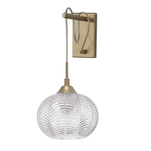 ALCALA Satynowe złoto E27 Kinkiet ścienny