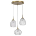 Lampa wisząca ALCALA Satynowe złoto 3 x E27 LE41857 noxbox lampynox www.lampynox.pl