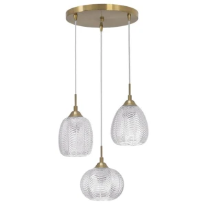 ALCALA Satynowe złoto 3 x E27 Lampa wisząca