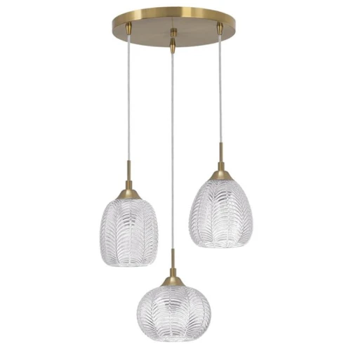 Lampa wisząca ALCALA Satynowe złoto 3 x E27 LE41857 noxbox lampynox www.lampynox.pl