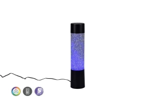 Glitter czarny mat LEd 9W RGB Dekoracyjna lampa stołowa